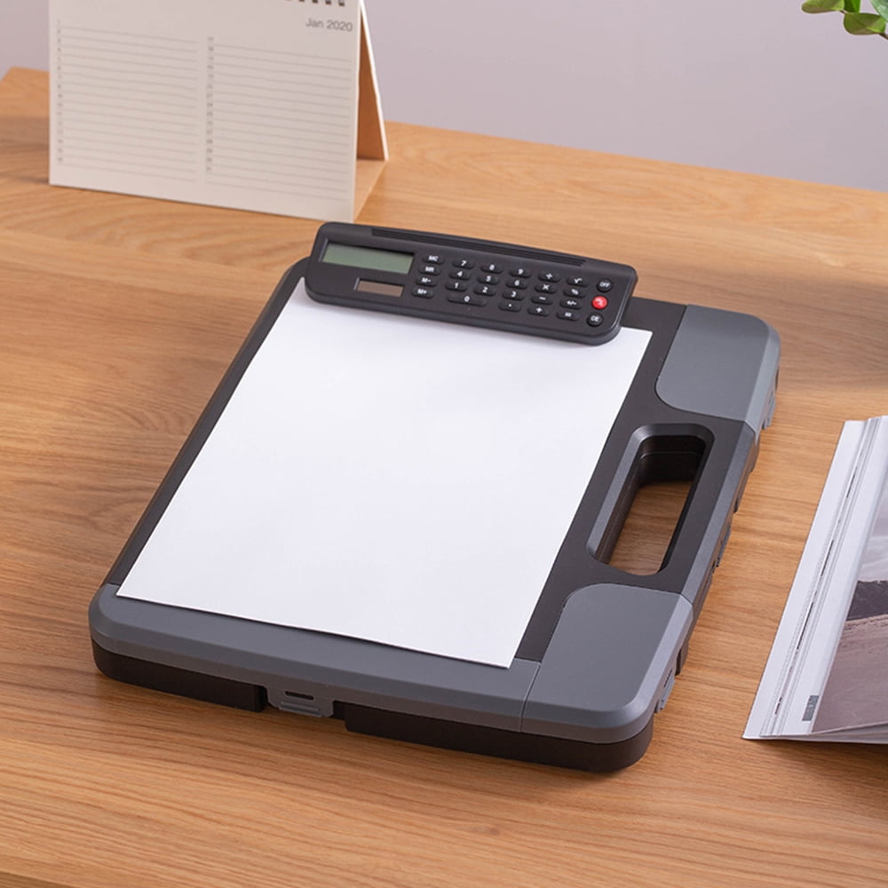 Nishore Calculator with folder,Document With Handle With Handle Kids A4 With Box Offices Wall-mounted Document With Doctor Box With File With File Suitable Pen/paperclip Wall-mounted Document Huiop