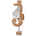 thumbnail image 1 of Modern Day Accents 7740 Voluta Fer Rouleau Hippocampe en Bois sur Stand, 1 of 1