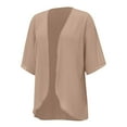 thumbnail image 5 of Lisingtool Clearance Cardigan Summer Cardigan Womens Cardigans Lightweight Women's Solid Color Fashionable Casual Chiffon Short Sleeved Up S-3XL, 5 of 9