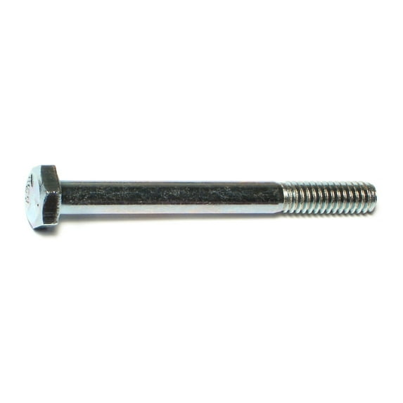 1/4"-20 x 2-1/2" Zinc Plated Grade 5 Steel Coarse Thread Hex Cap Screws CSHS5-074