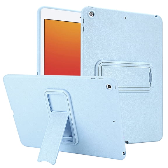 Allytechgroup Slim Case for iPad 9th/8th/7th Generation 10.2" 2021/2020/2019, Shockproof Build in Kickstand Lightweight Corner Protective Case Cover for Apple iPad 10.2 Inch, Lightblue
