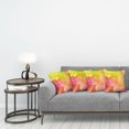 thumbnail image 3 of Ambesonne Pastel Throw Pillow Cover 4 Pack, Spring Yard Watercolors, 16", Apple Green Marigold, 3 of 5