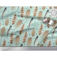 thumbnail image 3 of Soimoi Green Cotton Jersey Fabric Eagle Feather Print Sewing Fabric Yard 64 Inch Wide, 3 of 3