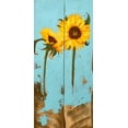 thumbnail image 2 of Lafrate, Sandra 17x32 Gold Ornate Wood Framed with Double Matting Museum Art Print Titled - Sunflowers on Wood III, 2 of 4