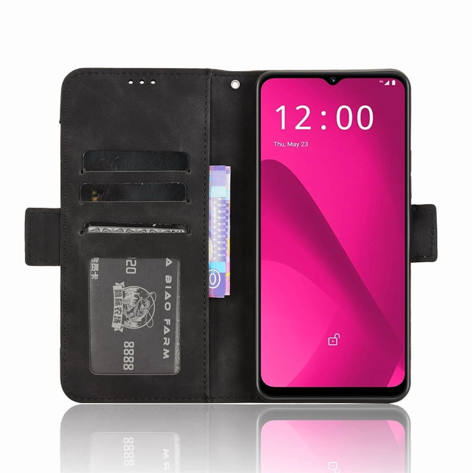 Multifunctional Flip Phone Leather Case For T-Mobile Revvl 8 Pro 7 6 T Phone Pro Retro Wallet Cards Slot Anti-fall Cover