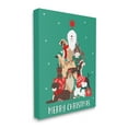 thumbnail image 3 of Merry Christmas Happy Dog Gifts Holiday Graphic Art Gallery Wrapped Canvas Print Wall Art, 3 of 7