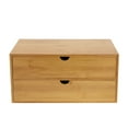 thumbnail image 4 of DENEST Small Bamboo Desktop Storage Cabinet with 2/3/4 Drawers for Home Office Organizer, 4 of 14