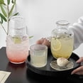 thumbnail image 4 of Bedside Water Carafe and Glass Set,18oz Water Pitcher Sets with Cup, Bedside Night Carafe Pitchers and Waters Glasses Tumbler Sets,Vintage Glass WaterPitcher with Cup Set for Bedroom, 4 of 7