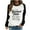 Black, variant on Jsaierl Womens Trendy Letter Printed Sweatshirts Funny Patchwork Long Sleeve Pullover Daily Work Round Neck Tops Soft Comfy Warm Blouses
