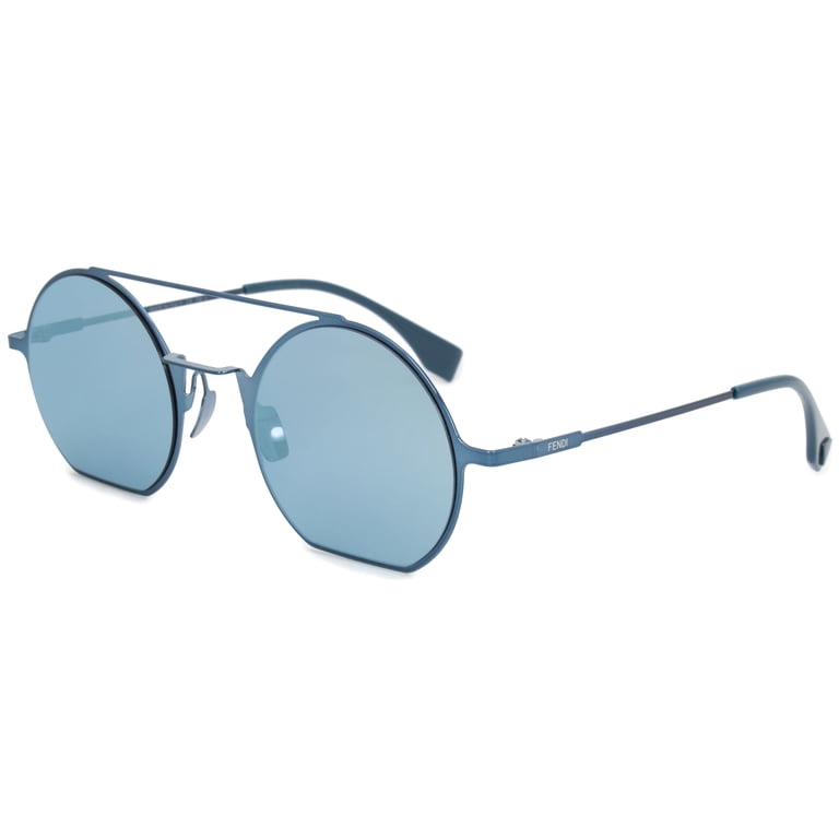Fendi Eyeline Mirrored Aviator New FENDI EYELINE FF 0193/S 001 Sunglasses, Yellow Gold  main image 4