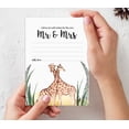 thumbnail image 5 of Inkdotpot Advice & Well Wishes For The Mr and Mrs, Safari Wedding Advice Cards, Guestbook Alternative Pack of 50, 5X7 Inches, 5 of 8