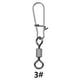 thumbnail image 3 of Naiovety Paquete de 10 pines de conector de pesca de acero inoxidable, rodamiento giratorio, anzuelo portátil a presión, accesorio para Pescar tipo 6, 3 of 6