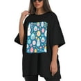 thumbnail image 4 of Plus Size Shirt for Women Black Tops for Women Short Sleeves Shirt for Women Easter 159 T Shirt Crewneck Shirt for Women XS, 4 of 5