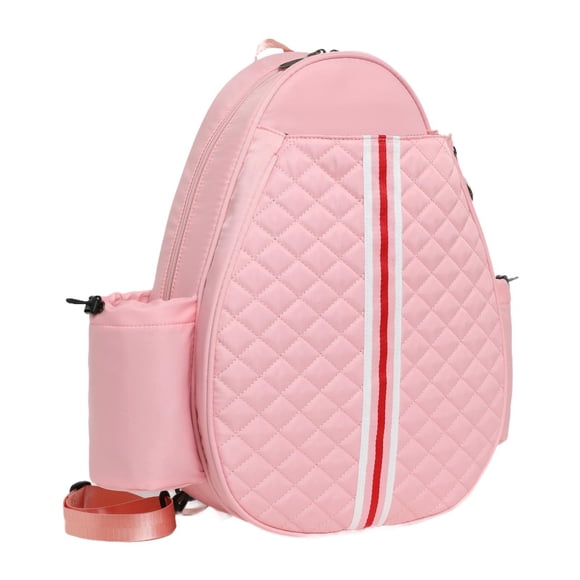 Colaxi Sac de Raquettes de Badminton Paddles Sac à Bandoulière pour Paddles de Pickleball Rose