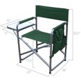 thumbnail image 3 of F. Corriveau International - Ensemble de 2 Chaises Pliantes avec Pochette de Rangement et Plateau, Vert, 3 of 10