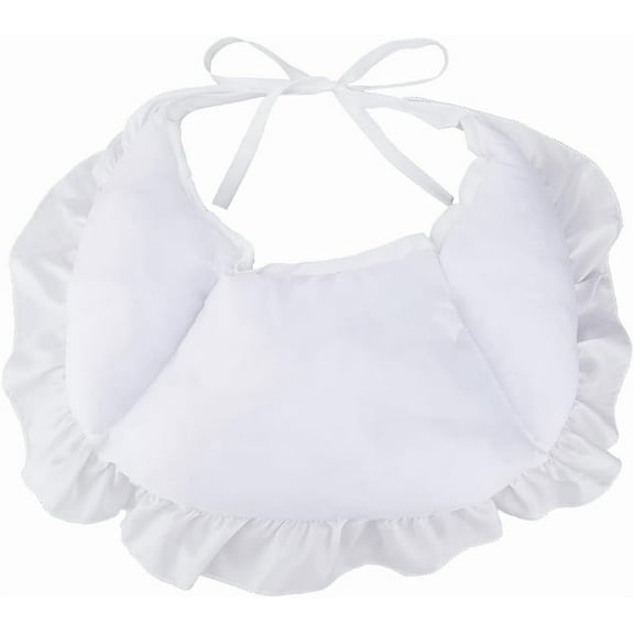 Victorian Dress Bustle Women's Rump Pad Bum Roll with Ties White Petticoat Fart Pads for Victorian Bustle Skirt Dress Cloth Pannier Length: 62.4inch for DIY