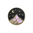 thumbnail image 1 of Broche Ronde Montagne Étoiles Lune Broche Corsage Lune Épingle en Alliage de Zinc Badge Rond Accessoires de Bijoux Randonnée, 1 of 9