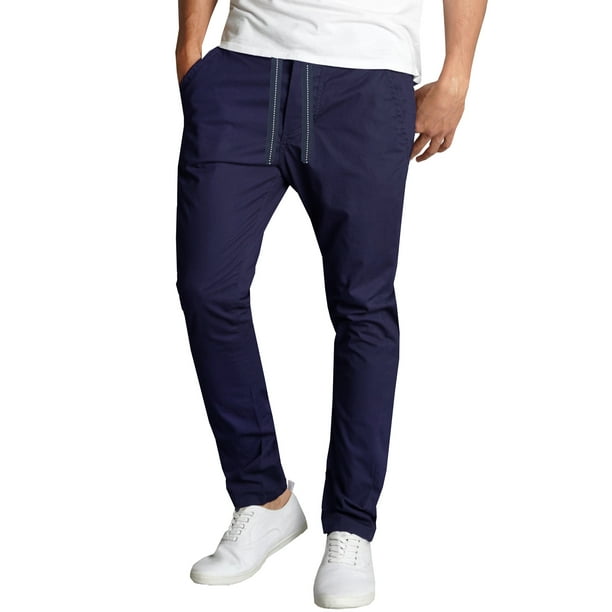 men's stretch twill joggers
