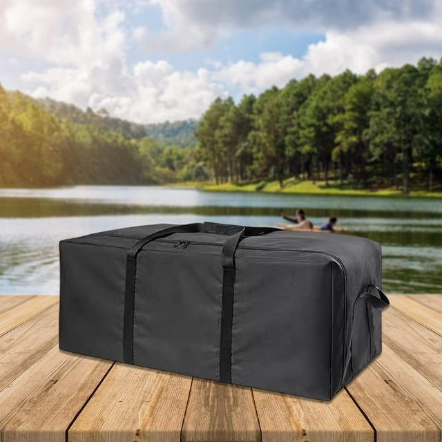 Bolsa de almacenaje para acampada, bolsa de mano plegable, impermeable, resistente, práctica bolsa de transporte para acampar, viajes al aire libre,