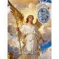 thumbnail image 5 of CACA LADY 925 Sterling Silver St. Raphael Necklace for Men Women Abalone Archangel Medal Pendant Religious Catholic Patron Saint Protection Jewelry Gifts for Traveler, 5 of 6