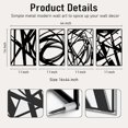 thumbnail image 5 of Black Metal Wall Sculptures Size M 16 x 11 inches, 4 Pack Home Decor, 5 of 7