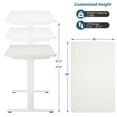 thumbnail image 2 of Gymax Electric Standing Desk Sit to Stand Height Adjustable Dual Motor White, 2 of 10