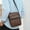 Brown, variant on Men's Artificial Leather Bag Shoulder Bag Casual Business Messenger Bag Small Crossbody Backpack