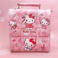 thumbnail image 1 of Mochila De La serie Sanrio Hello Kitty Kuromi, bolso de lona Kawaii para niños, bolso de hombro de mano Retro con corazones, moda para niñas KT, 1 of 5