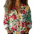 thumbnail image 2 of Endives Womens Button Down Shirts Long Sleeve Blouse Workout Wear Fashion Shirts Womens Top Spring Outfit, 2 of 6