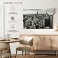 thumbnail image 5 of Elephant Stock Massive Manhattan Skyline Wall Art - Horizontal Canvas Wall Art - Living Room Wall Decor - City Canvas - Black And Gray Decor - 36" x 24", 5 of 8
