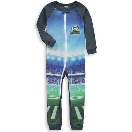 Green Bay Packers Toddler Union Suit Jumper - Gray