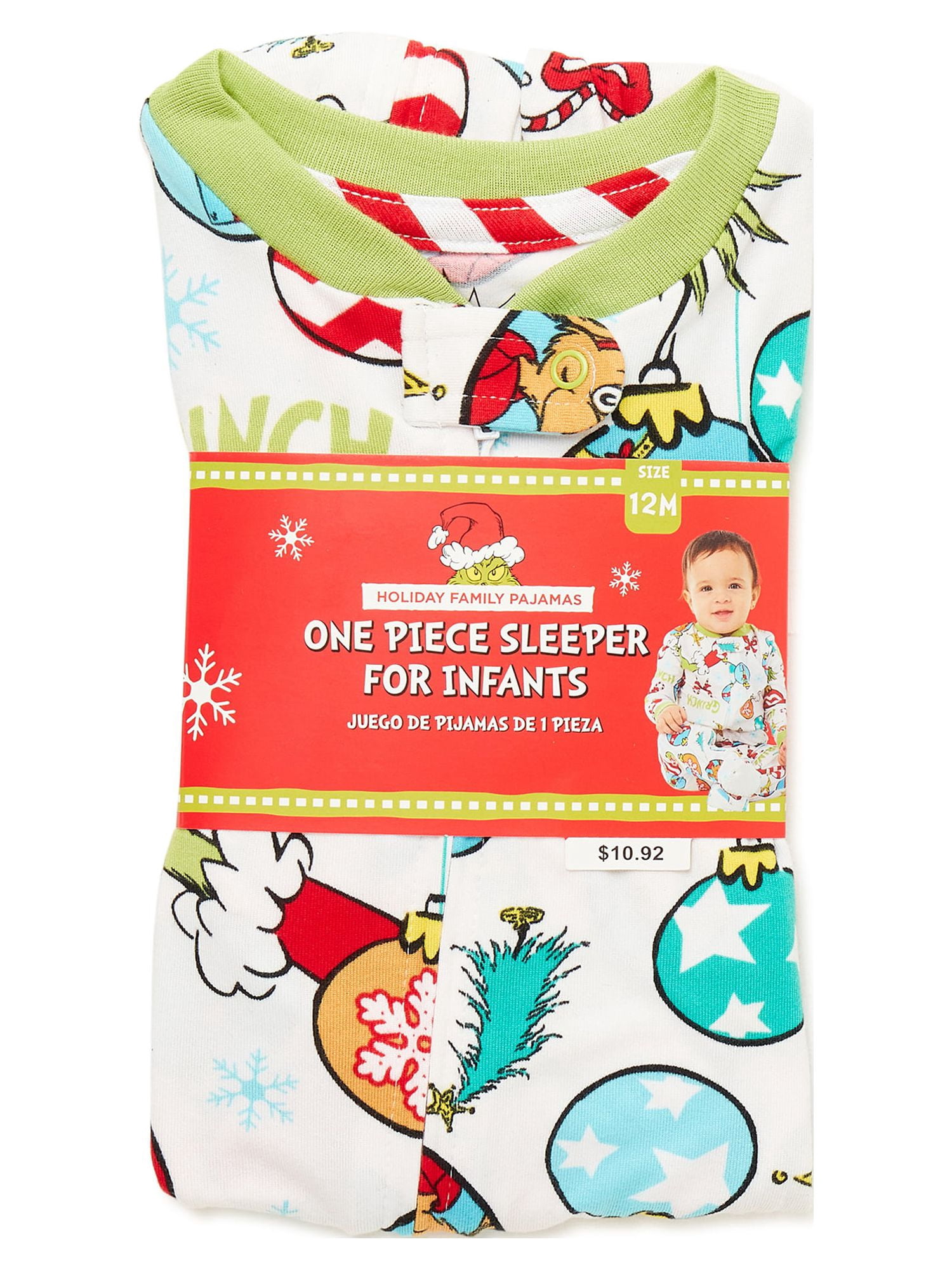 Dr. Seuss' The Grinch Infants’ Family Pajamas, 1-Piece