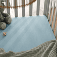 thumbnail image 6 of Comfy Cubs Muslin Crib Sheet, 100% Muslin Cotton Crib Sheets for Standard Crib Mattresses (Sky Blue), 6 of 7