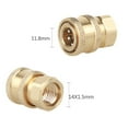thumbnail image 3 of BESTOYARD Garden Brass Quick-Connect Quick Coupler Set Copper 1Pcs for Car Water Equipment Usage, 3 of 5