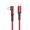 Cable Length:2m Color:Red, variant on Type C to Type C Braided 100W Charging Cable for Desk Home Travel Use Daily