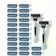 thumbnail image 1 of Premium Mens Safety Razor Set - 2 Handles with 24 Ultra-Sharp Blades - Ergonomic Design for Smooth Hair Removal - 6-Layer Stainless Steel Shaving Head, 1 of 4
