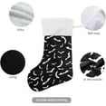 thumbnail image 3 of Coolnut Bat Black Christmas Stockings Christmas Presonalized Large Stocking Sock, Set of 1 Xmas Party Winter Decor Candy Bag Family Holiday Gift, 17.7 Inch, 3 of 7