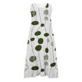 thumbnail image 4 of 2026 ! JINMGG Summer Dresses 2026, Dresses for Women 2026 Women's Summer Fashion Casual Printing Sleeveless Round Neck Pocket Dress Beach Casual Maxi Sundress Army Green XL, 4 of 5