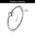 thumbnail image 3 of LAURITAMI L Shape Screw Hoop Silver Stainless Steel Nose Rings, 32-Piece, 3 of 5