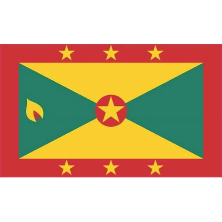 5in x 3in Grenada Flag Magnet