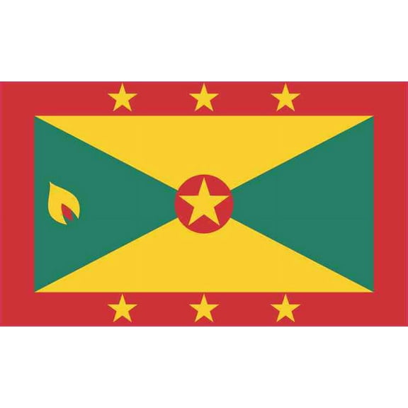 5in x 3in Grenada Flag Magnet