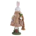 thumbnail image 1 of CEaster Bunny estatuilla resina conejo bufanda estatua al aire libre jardín patio decoración esquí esquí Gafas de esquí, 1 of 5