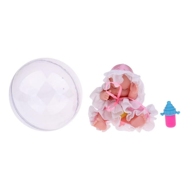 Simulación Mini muñeca para bebés Juguete de huevo abierto de acción para bebés Juguetes para niños Regalos de Navidad -