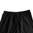 thumbnail image 6 of LWavelet Mens Lightweight Linen Lounge Pants Elastic Waist Drawstring Sleep Pants Black XL, 6 of 7