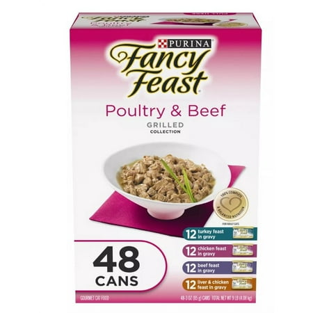 UPC: 0050000964314 | Purina Fancy cat food Feast Poultry & Beef Variety Pack 48 ct.