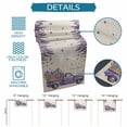 thumbnail image 6 of Purple Lavender Table Runner 72 Inches, Spring Floral Flowers Truck Farmhouse Beige Bed Runner Dresser Scarves Tabletop for Indoor Outdoor Parties/Ceremony/Banquet, 16" x 72", 6 of 9