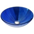 thumbnail image 3 of ANZZI  Meno Series Deco-glass Vessel Sink in Lustrous Blue with Key Faucet in Polished Chrome, 3 of 4