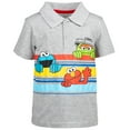 thumbnail image 3 of Sesame Street Elmo Cookie Monster Oscar the Grouch Infant Baby Boys Polo Shirt and Shorts Infant to Toddler, 3 of 5