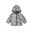 thumbnail image 1 of Chaqueta infantil con bolsillos, estampado de camuflaje, cierre de cremallera frontal, capucha y manga larga., 1 of 9