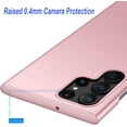 thumbnail image 3 of Case for Samsung Galaxy S22 Ultra Phone Case Protective Slim [Defend from Scratch/Slip/Drop/Fingerprint] Matte PC Hard Minimalistic Phone Cover for Samsung Galaxy S22 Ultra-Pink, 3 of 12